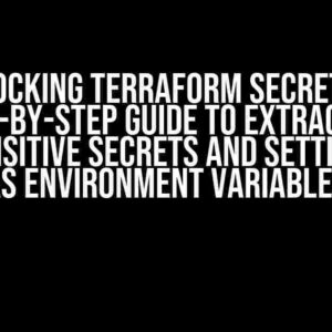 Unlocking Terraform Secrets: A Step-by-Step Guide to Extracting Non-Sensitive Secrets and Setting Them as Environment Variables